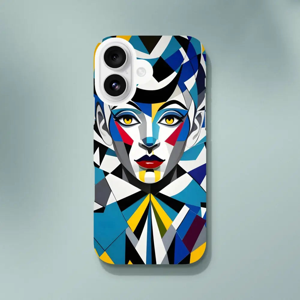 Colorful geometric woman phone case for iPhone Slim Case Fragmented Muse PixiOnyx