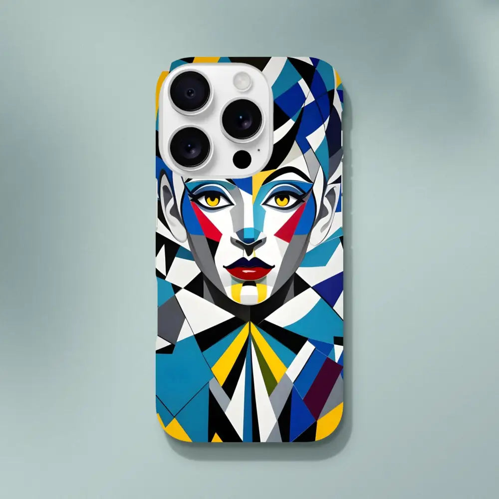 Geometric woman Phone Case for iPhone Slim Case Fragmented Muse PixiOnyx Artistic Cover