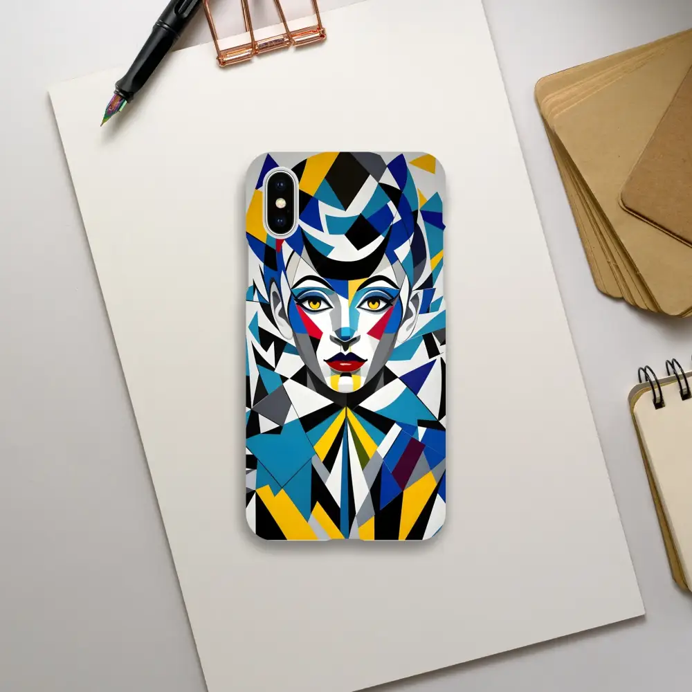 Colorful geometric woman phone case for iPhone Slim Case Fragments Muse PixiOnyx