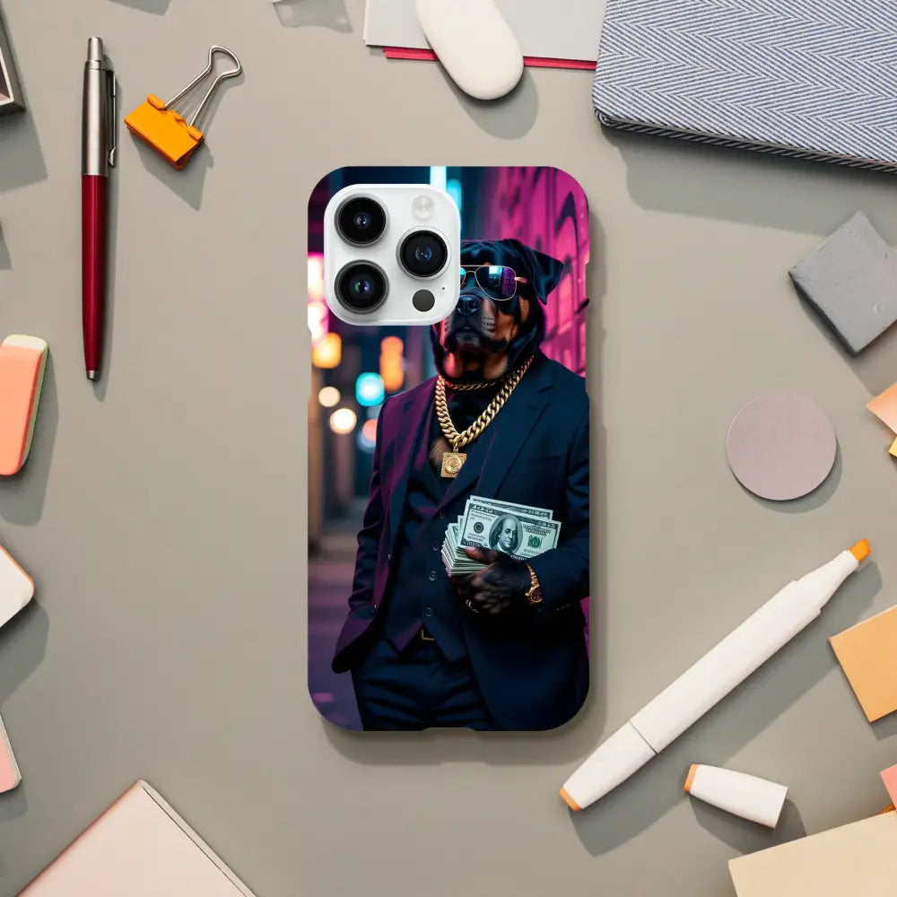 Dog in suit phone case for iPhone Slim Case Kingpin K9 PixiOnyx Street Style