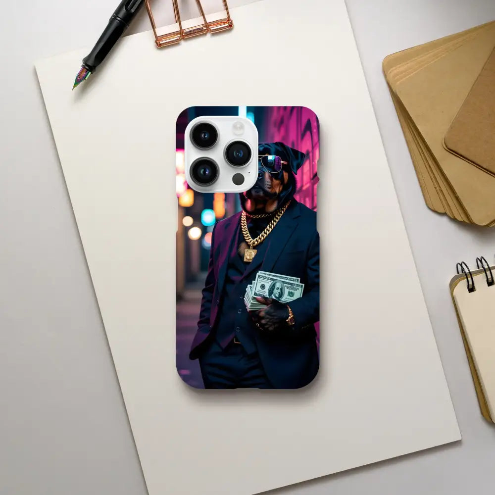 Dog-themed iPhone Slim Case Kingpin K9 from PixiOnyx Street Style product image