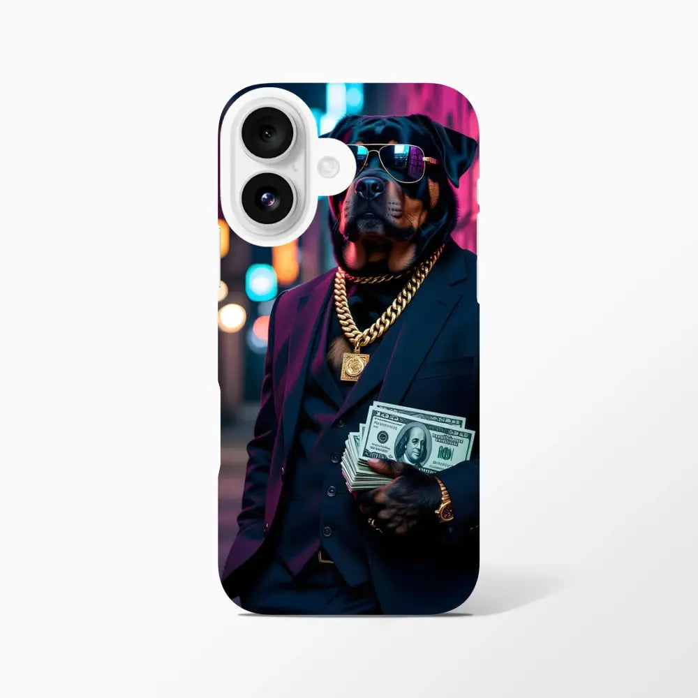 IPhone Slim Case Kingpin K9 with a dog in a suit displaying street style design
