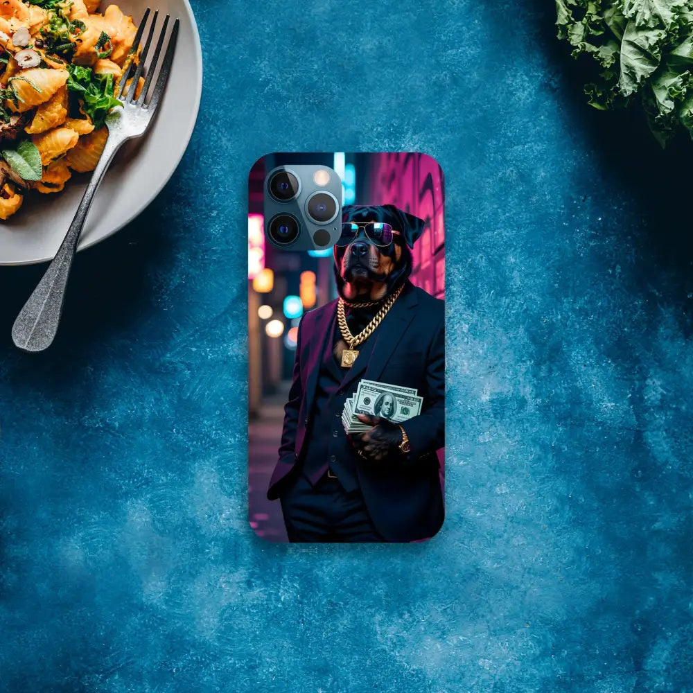 Dog in a suit phone case for iPhone Slim Case Kingpin K9 PixiOnyx Street Style