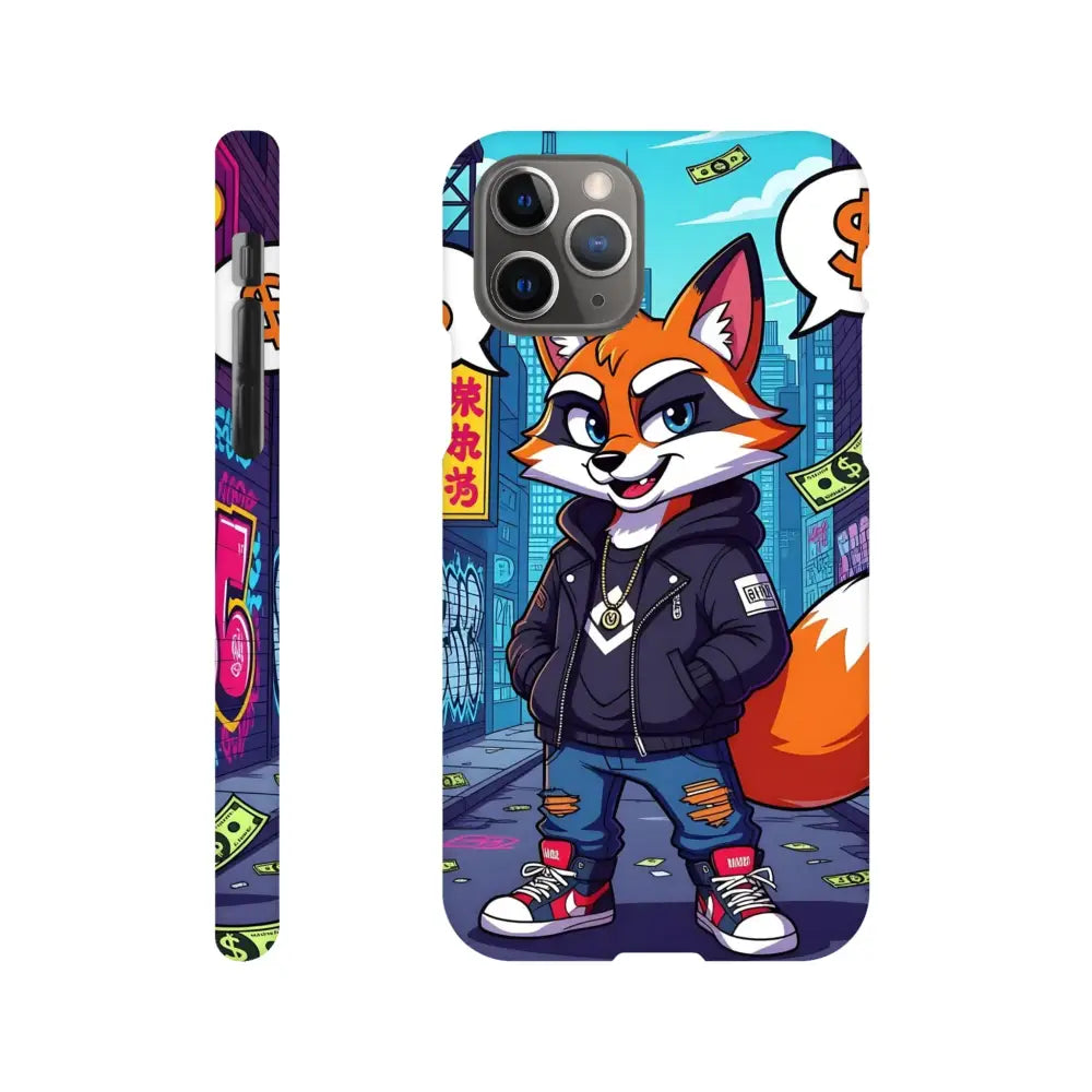 Cartoon fox phone case for iPhone Slim Case Street Hustle Fox PixiOnyx Urban Armor