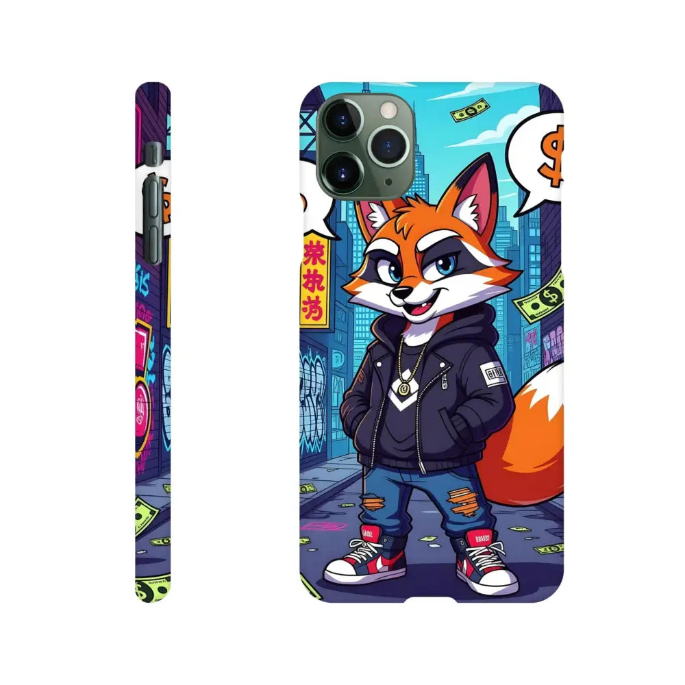 Cartoon fox phone case for iPhone Slim Case Street Hustle Fox PixiOnyx Urban Armor