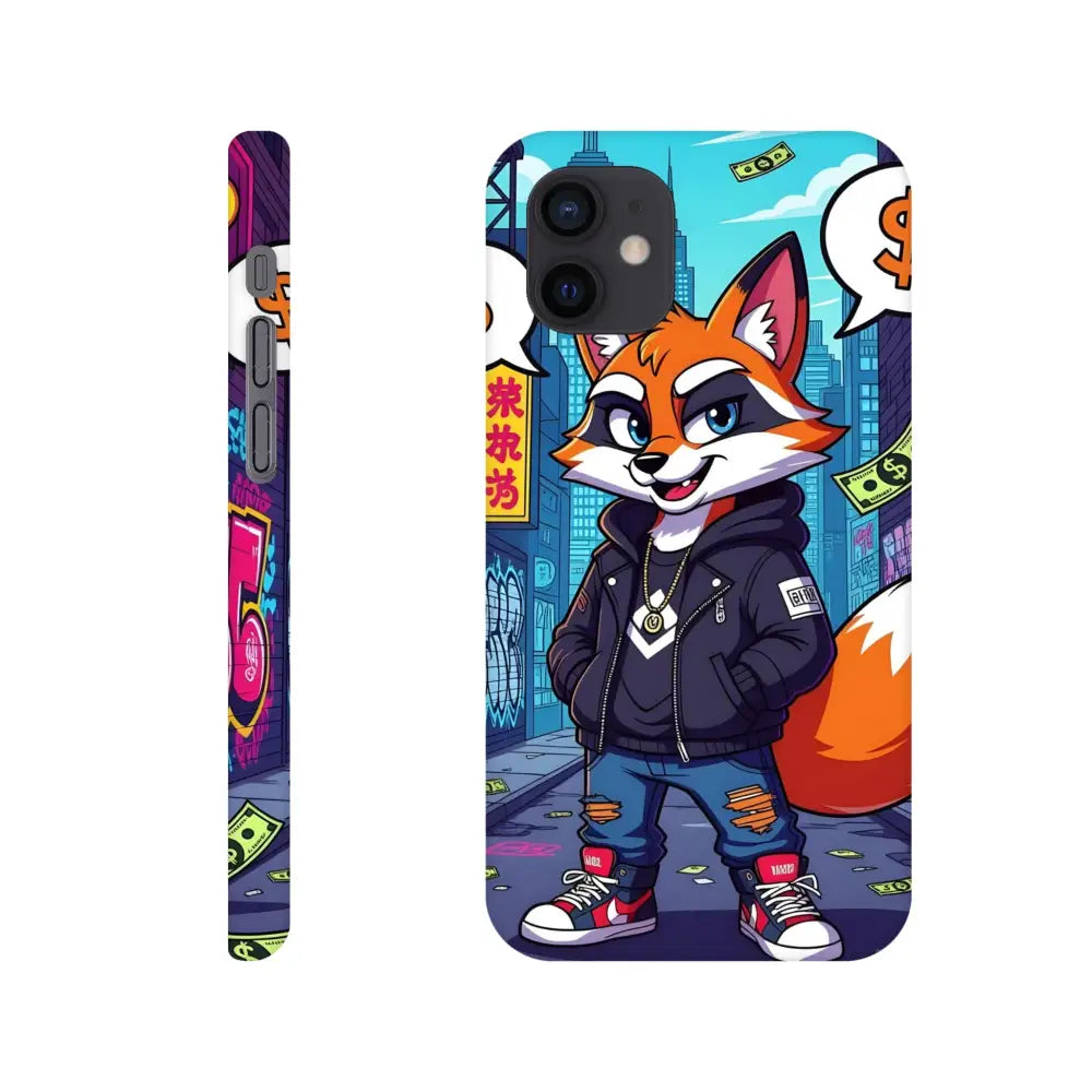 Cartoon fox phone case on iPhone Slim Case Street Hustle Fox PixiOnyx Urban Armor