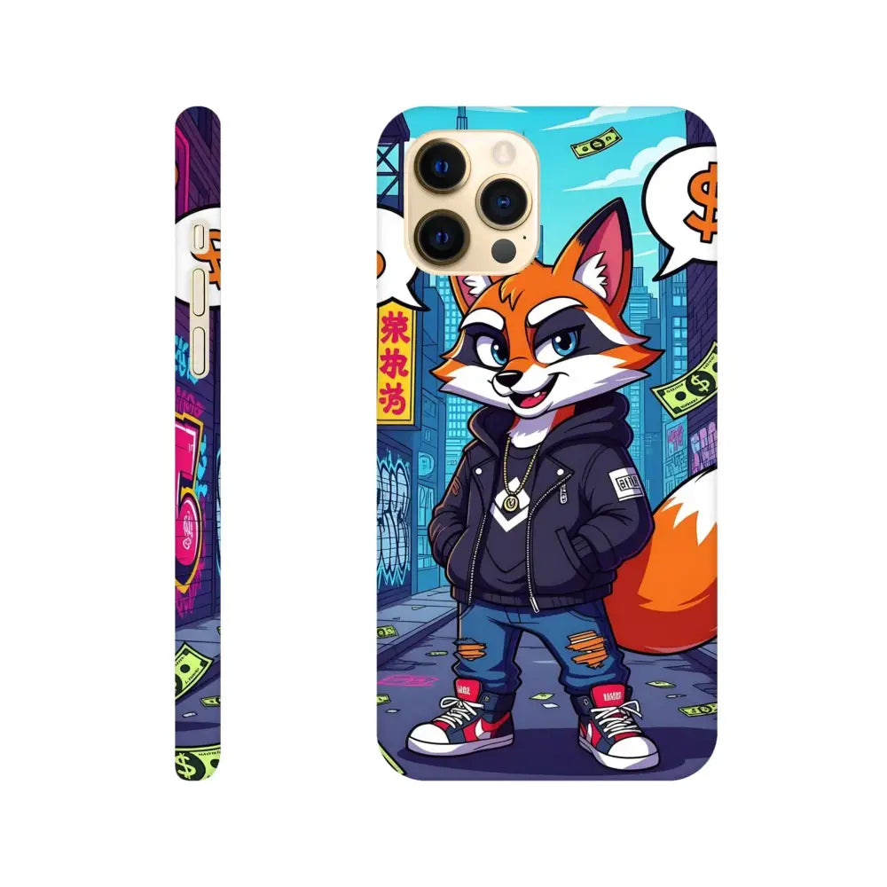 Cartoon fox phone case for iPhone Slim Case Street Hustle Fox PixiOnyx Urban Armor