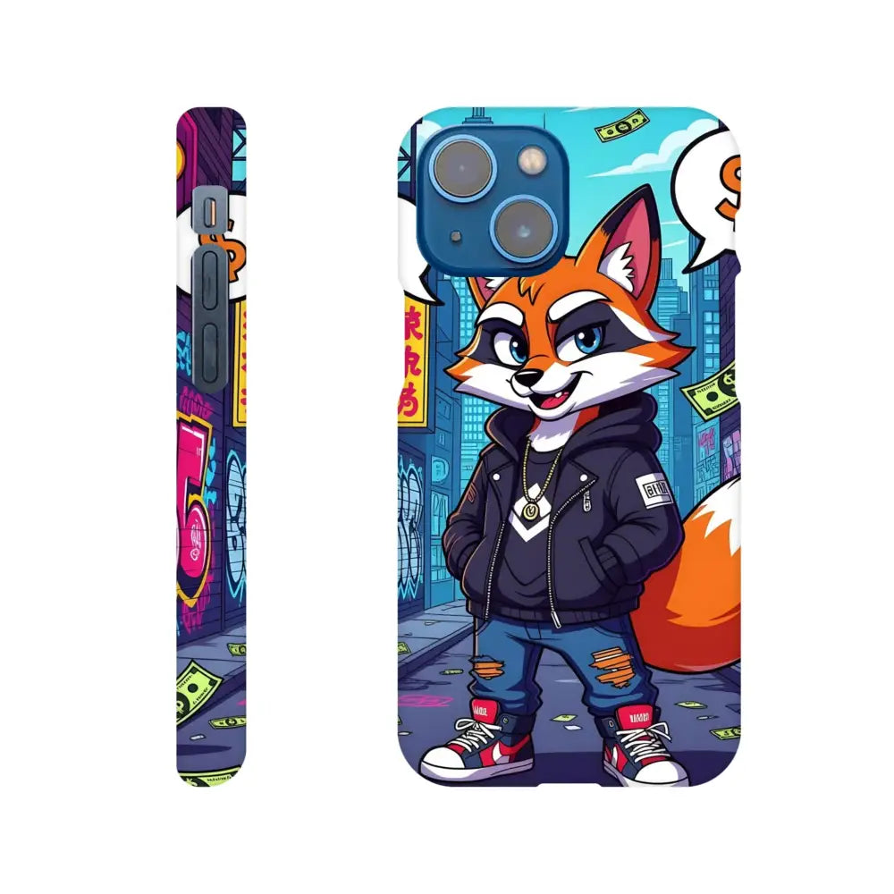 Cartoon fox phone case for iPhone Slim Case Street Hustle Fox PixiOnyx Urban Armor