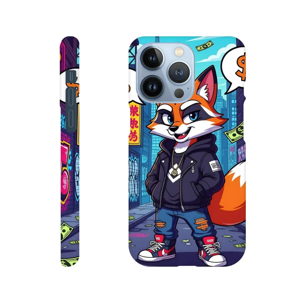 Cartoon fox phone case for iPhone Slim Case Street Hustle Fox PixiOnyx Urban Armor