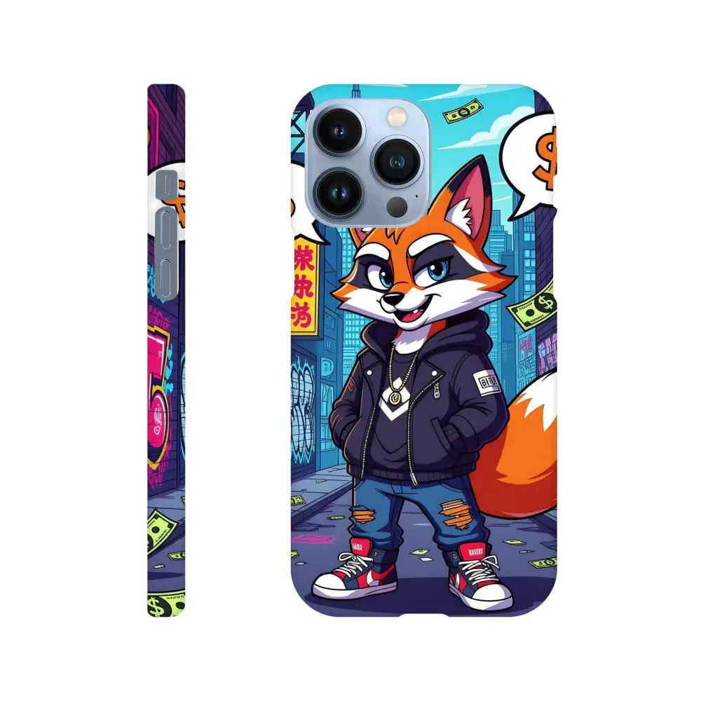 Cartoon fox phone case for iPhone Slim Case Street Hustle Fox PixiOnyx Urban Armor