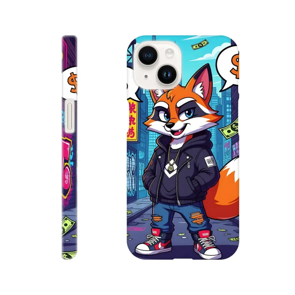Cartoon fox phone case for iPhone Slim Case Street Hustle Fox PixiOnyx Urban Armor