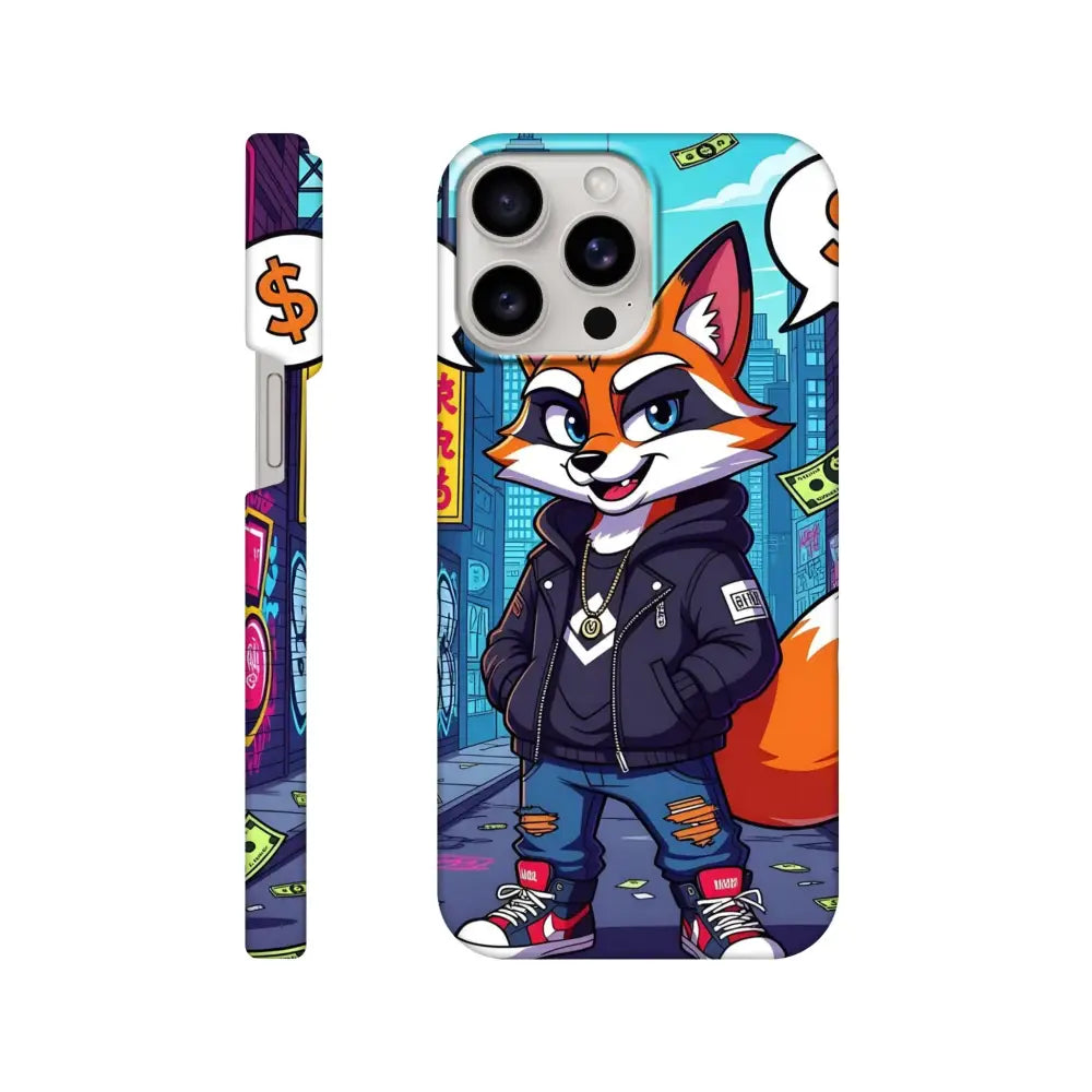 Cartoon fox phone case for iPhone Slim Case Street Hustle Fox PixiOnyx Urban Armor