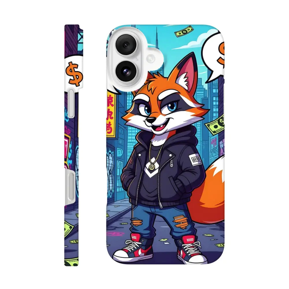 Cartoon fox phone case for iPhone Slim Case Street Hustle Fox PixiOnyx Urban Armor