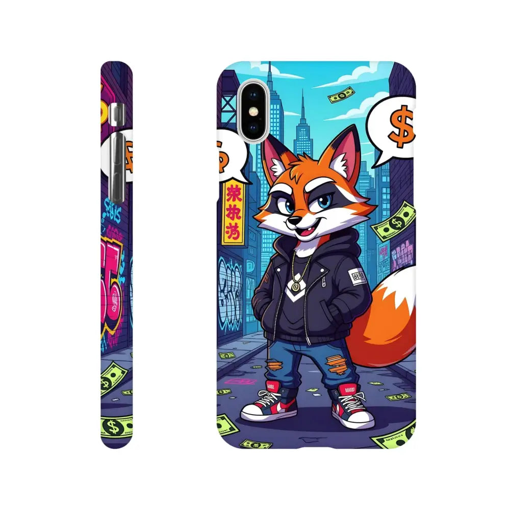 Cartoon fox phone case for iPhone Slim Case Street Hustle Fox PixiOnyx Urban Armor