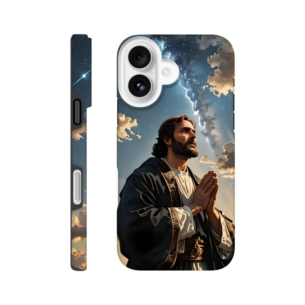IPhone Tough Case with praying man design for Prayer to the Cosmos PixiOnyx