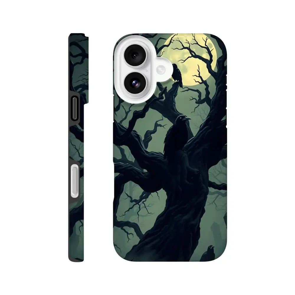 IPhone Tough Case with spooky tree and raven design from PixiOnyx Gothic Guard Edition