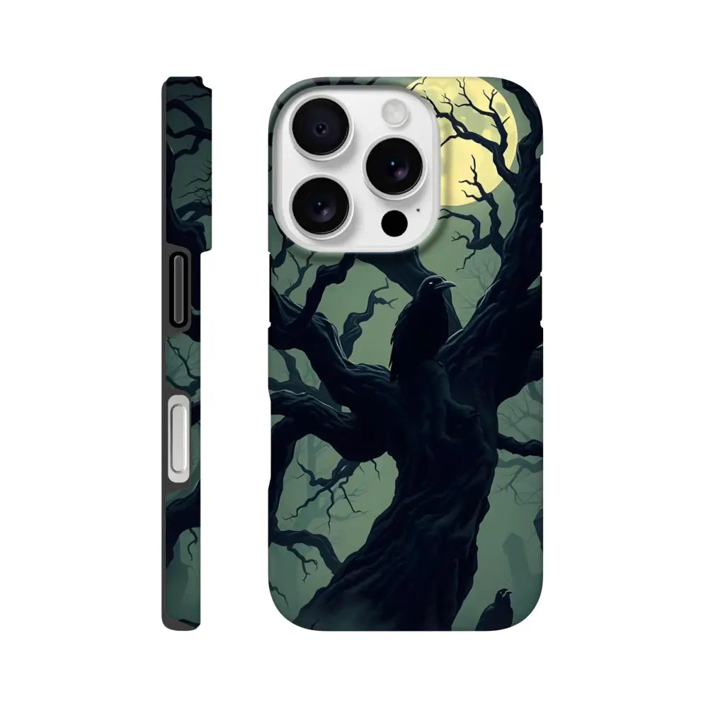 Phone case with spooky tree design for iPhone Tough Case Watcher of the Crooked Moon PixiOnyx Gothic Guard Edition
