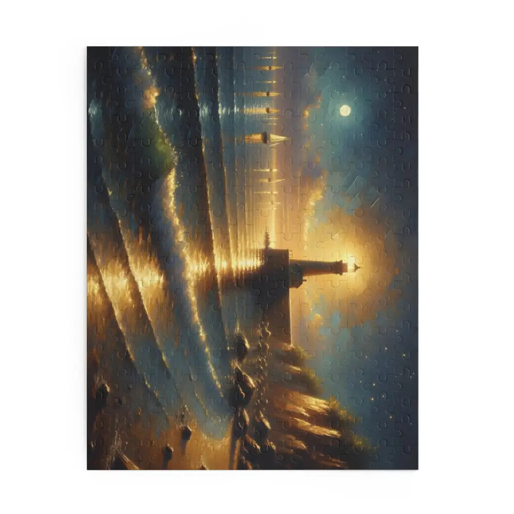 Lighthouse puzzle from PixiOnyx Painterly Coastal Art collection