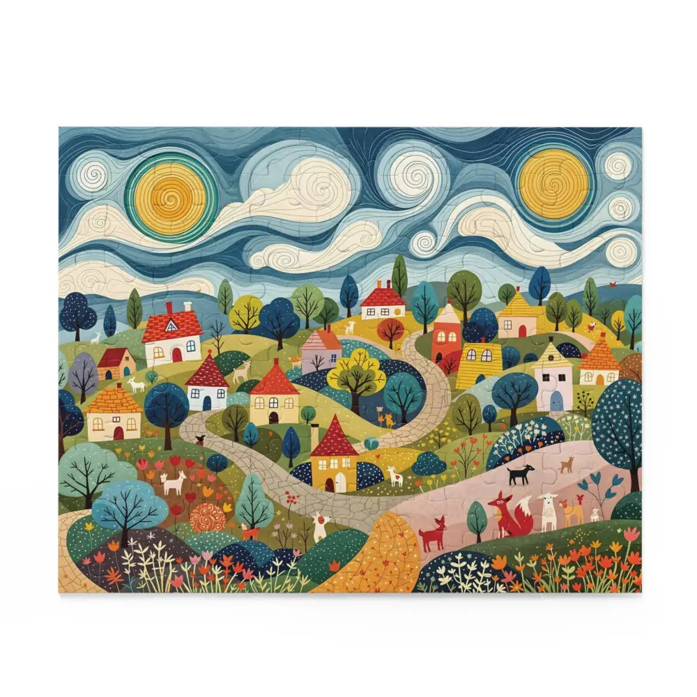 Hillside Harmony jigsaw puzzle by Honson Ventures Limited featuring Gnaftis House Flat scenery