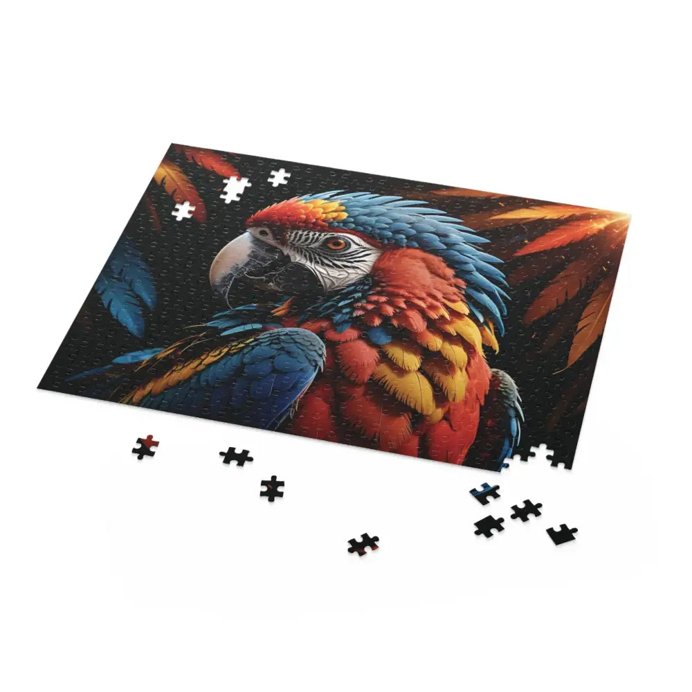 Colorful Parrot-themed Jigsaw Puzzle featuring Macaw Ascension design from PixiOnyx