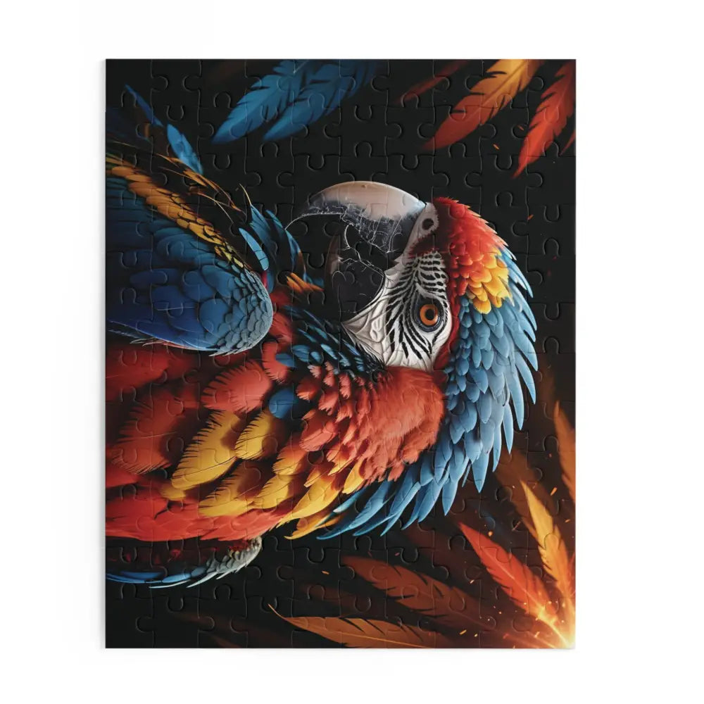 Colorful Macaw Parrot Jigsaw Puzzle from PixiOnyx Tropical Dreamcore Collection