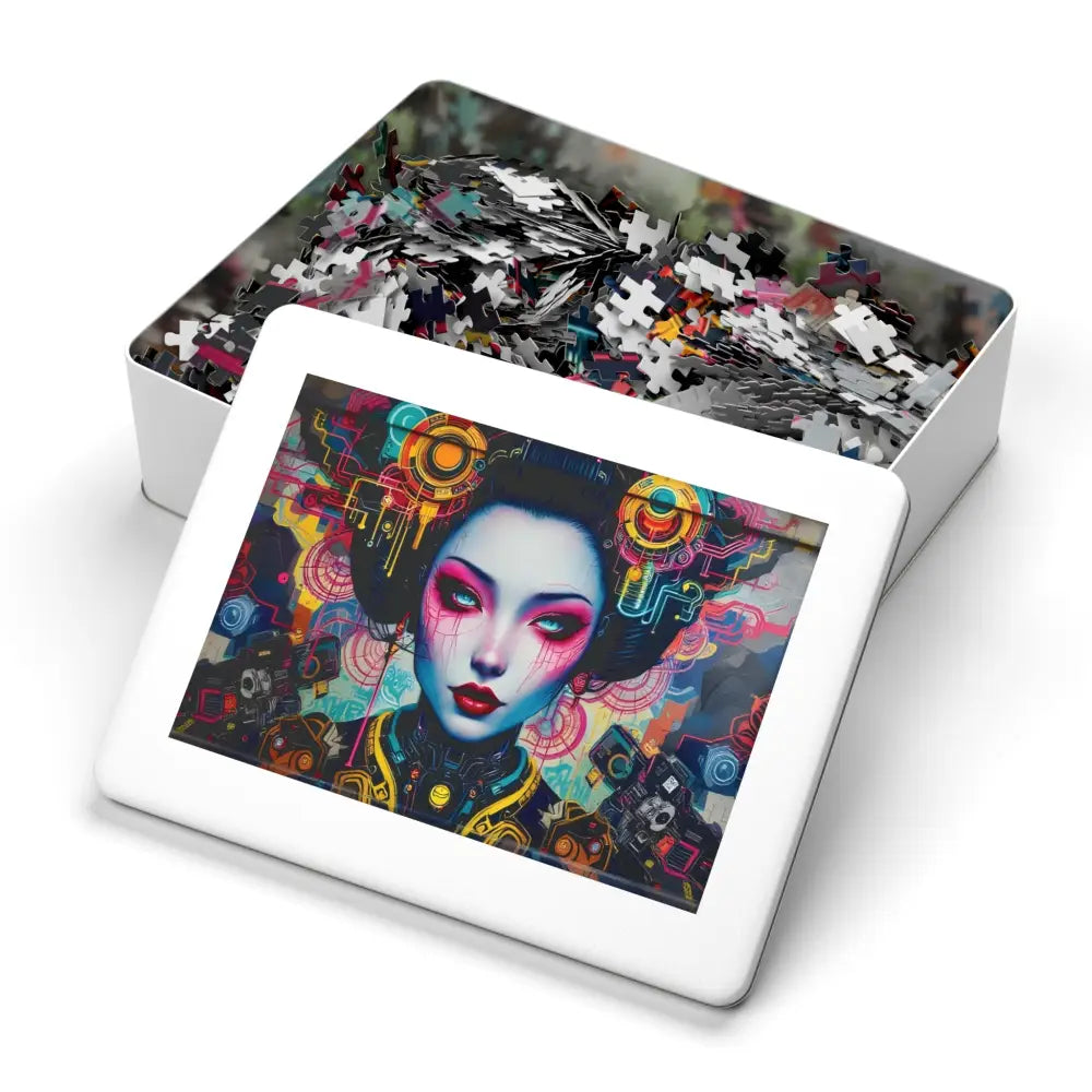 Geisha-themed jigsaw puzzle from PixiOnyx Art-Fusion Urban Brain Teaser collection