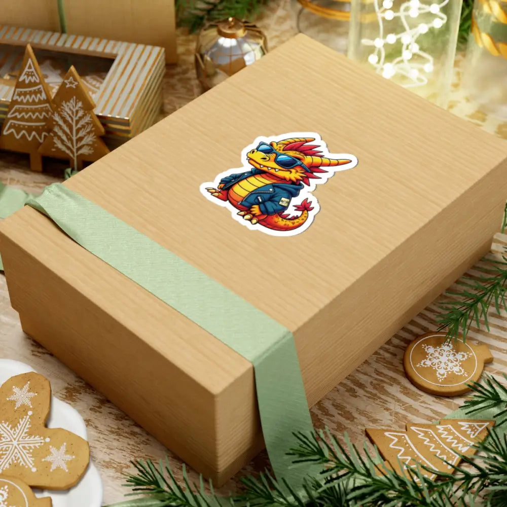 Gift box with Groove Dragon Kiss-Cut Sticker from PixiOnyx Funkcore Familiar