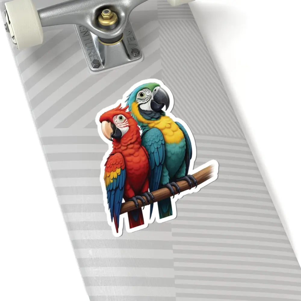 Vibrant Macaw Legends Cameo kiss-cut sticker from PixiOnyx Tropical Icon Series