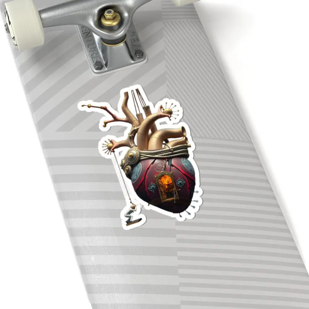 Steampunk Heart Kiss-Cut Sticker from PixiOnyx Clockwork Curiosities Series