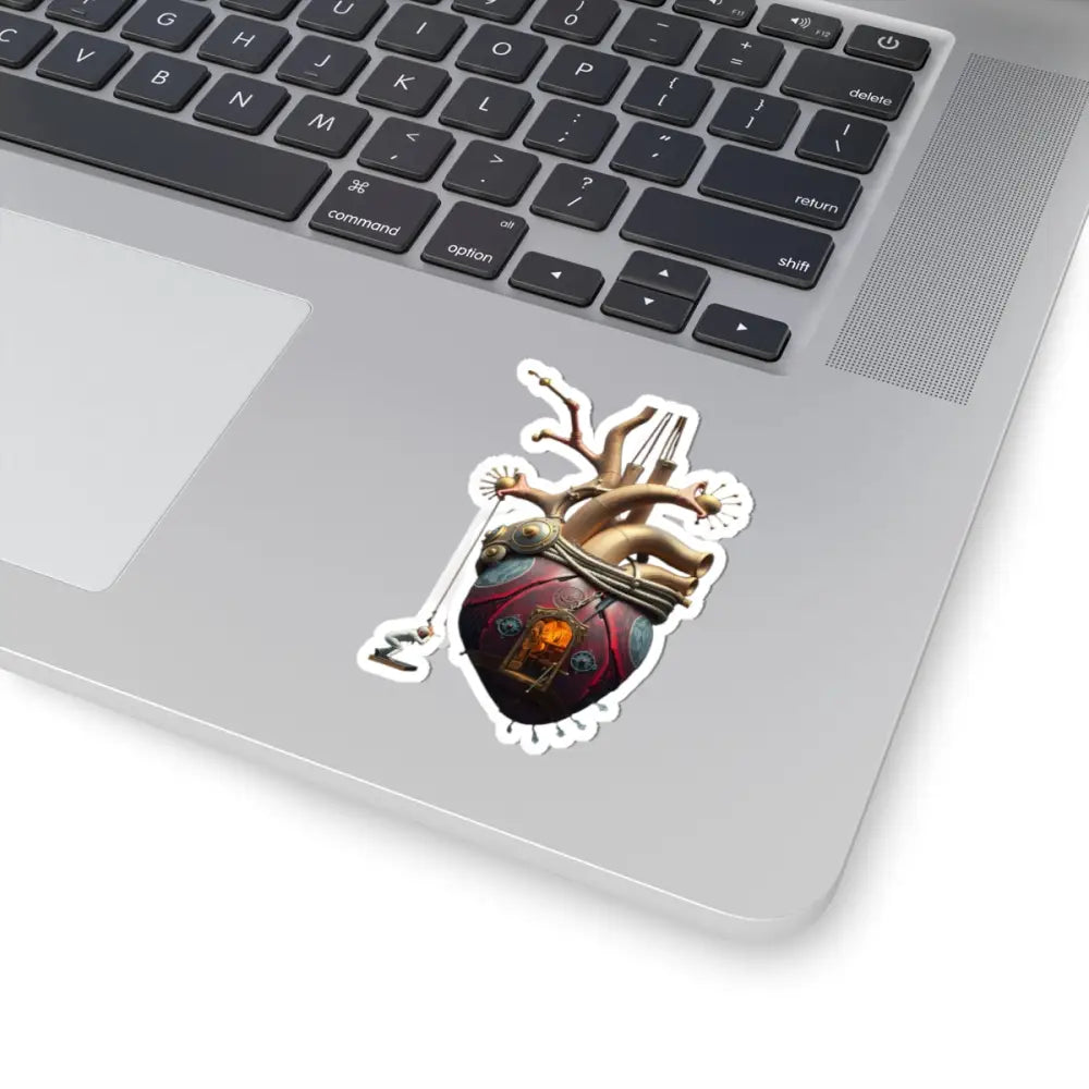 Steampunk Heart Kiss-Cut Sticker from PixiOnyx Clockwork Curiosities Series