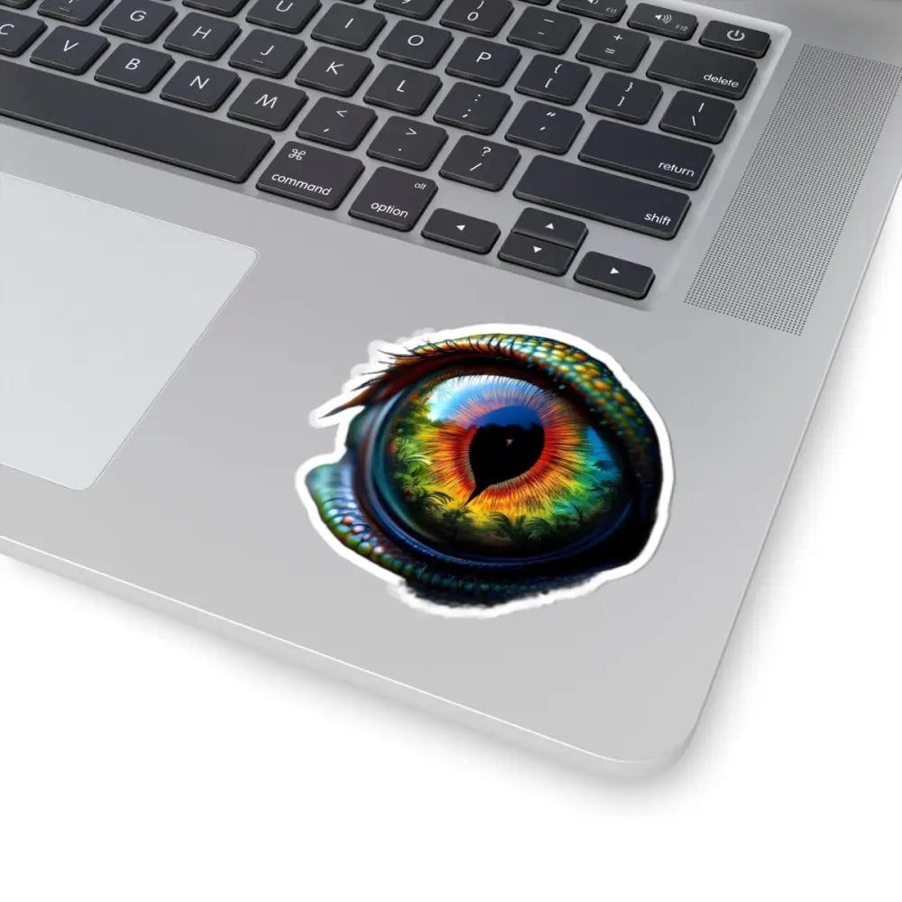 Colorful reptile eye sticker from PixiOnyx CreatureVision Series
