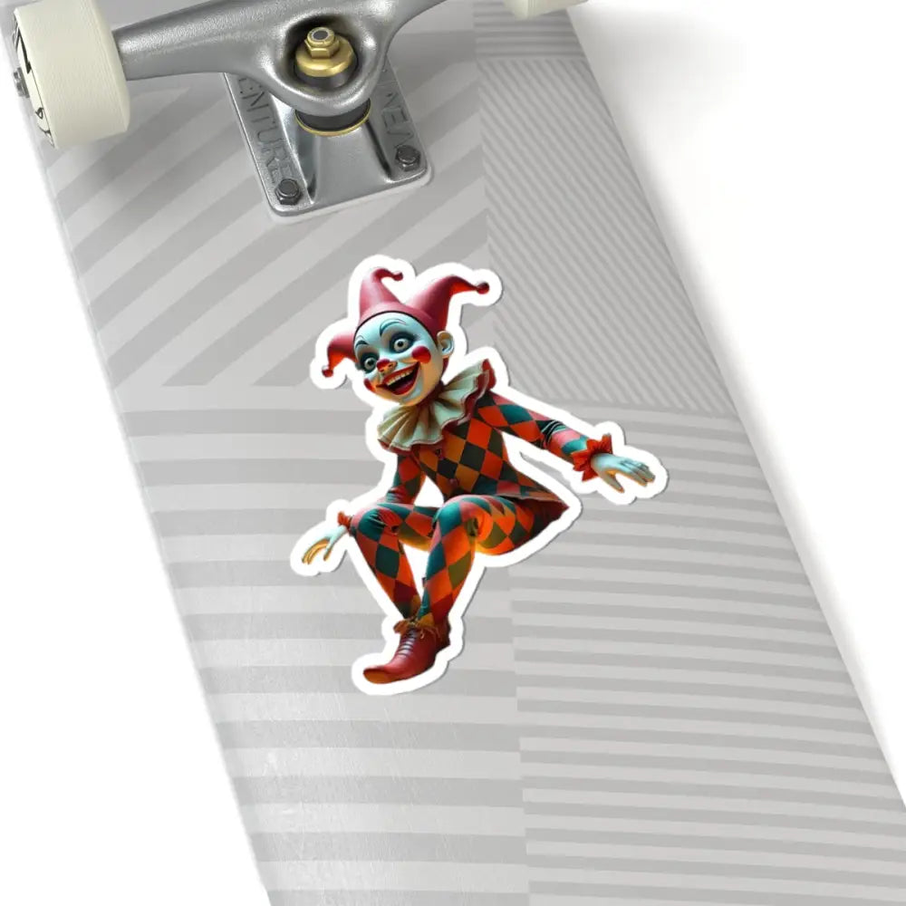 Harlequin sticker from PixiOnyx Absurdist Circus Series Kiss-Cut Sticker collection