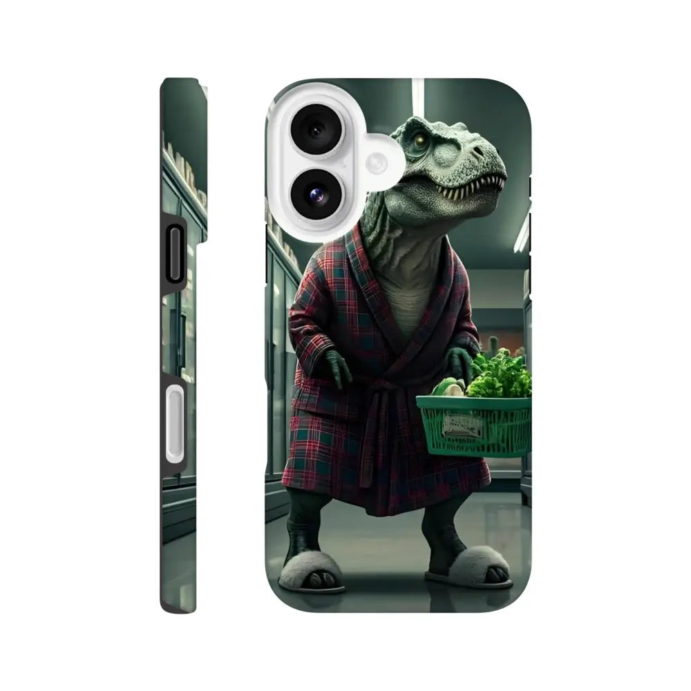 Phone case featuring Dinosaur in robe for Late-Night Grocery Rex iPhone Tough Case