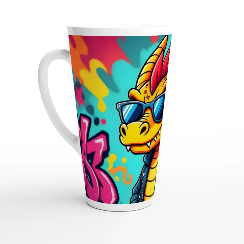 17oz Latte Mug with Cartoon Dragon design from PixiOnyx Urban Sipper