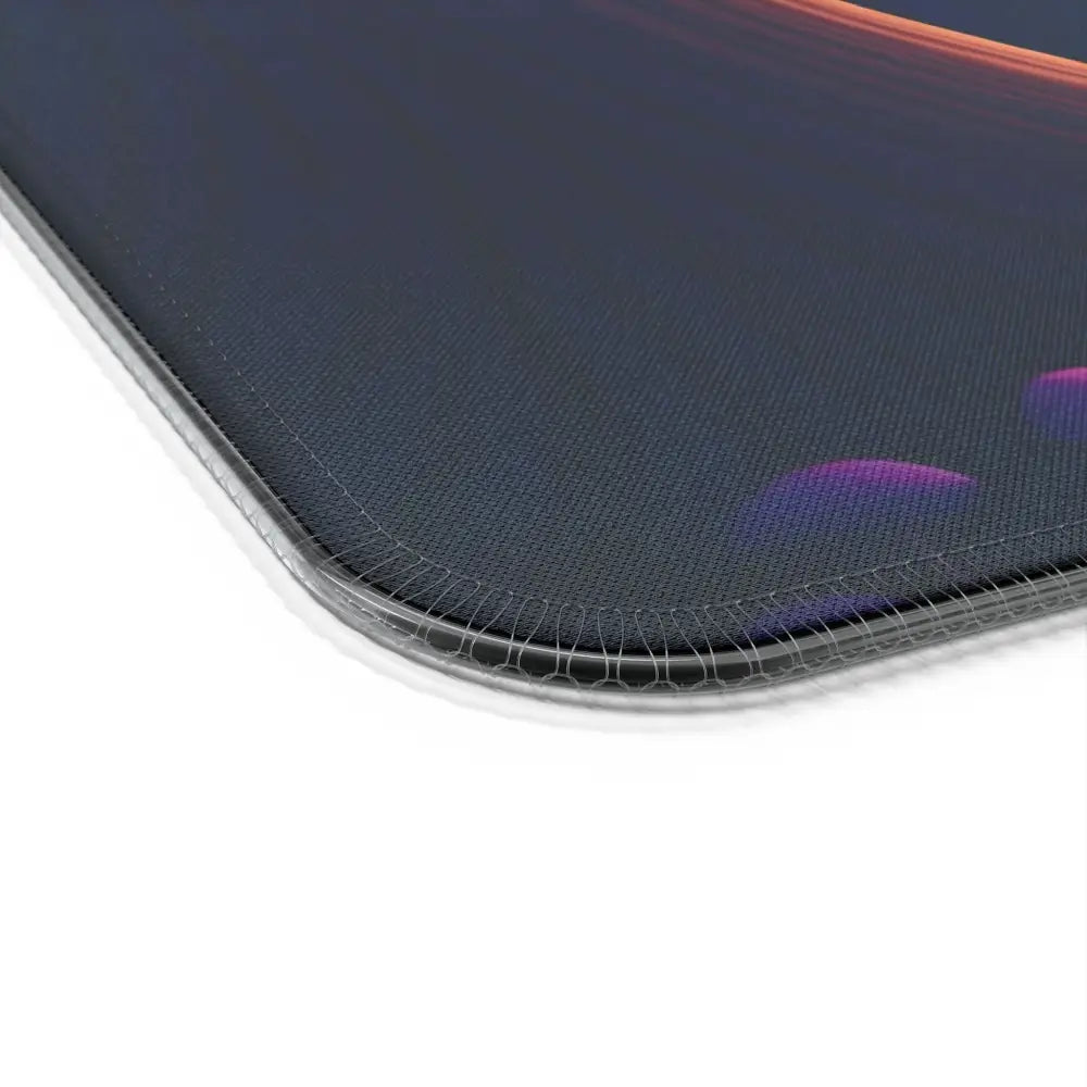 Dark-colored LED Gaming Mouse Pad with stitched edges from PixiOnyx Mushroom Valley Mindwalk