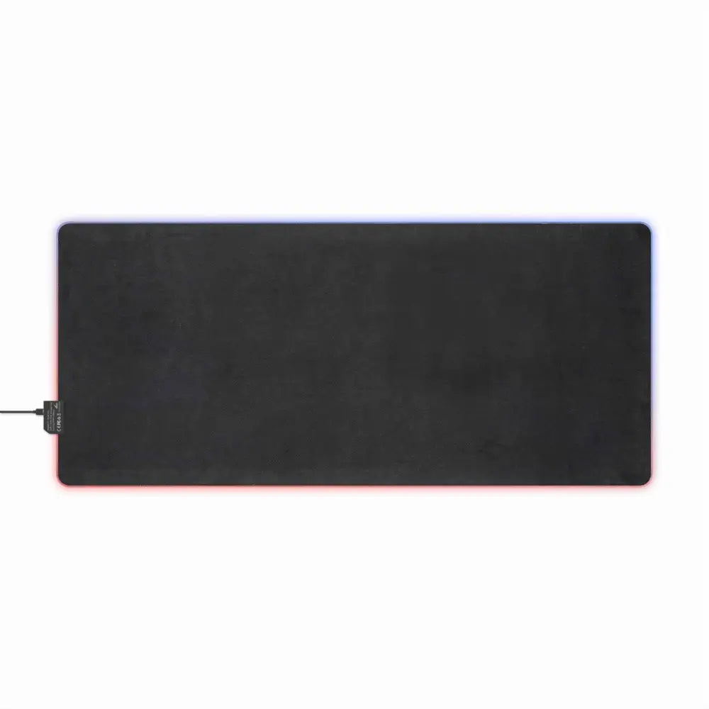 Black LED Gaming Mouse Pad Skullstorm Surge with RGB lighting, electrified desk dominator