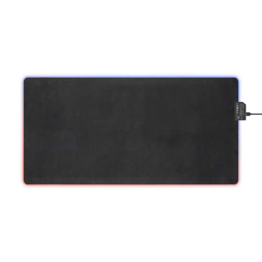Black RGB gaming mouse pad Skullstorm Surge with detachable USB cable for electrified desk dominance