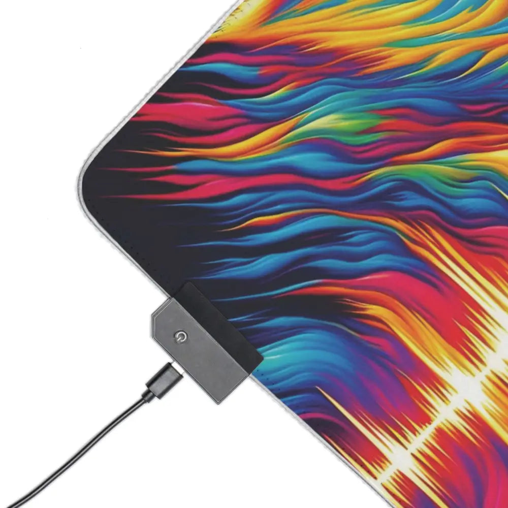 LED Gaming Mouse Pad Sonic Scream with RGB colors and USB cable by Honson Ventures Limited