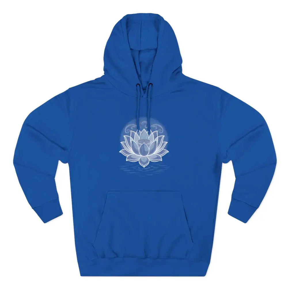 Lotus Blossom Fleece Unisex Hoodie - Cozy, Inspirational Sweatshirt for Yoga Lovers, Gift for Wellness, Meditation Apparel, Every Day Wear
