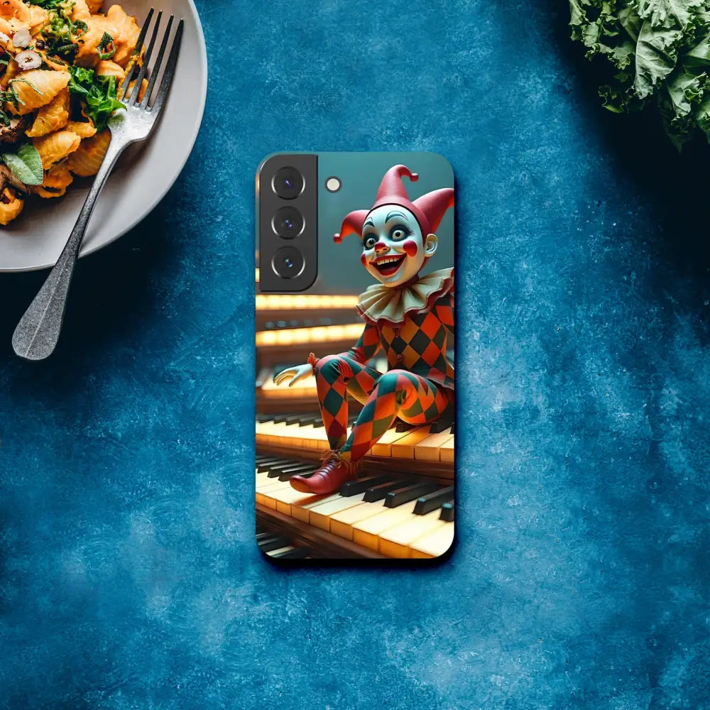 Clown-themed smartphone case for Samsung, Marionette Puppet Prelude PixiOnyx Slim Shell