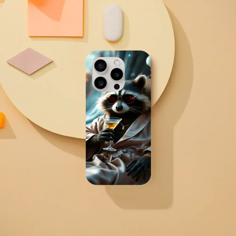 Raccoon-themed iPhone Tough Case from PixiOnyx Cosmic Critter Series