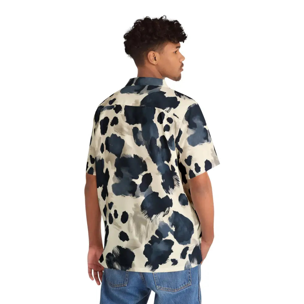 Patterned short-sleeved Hawaiian shirt from PixiOnyx Surreal Summerwear Men’s collection