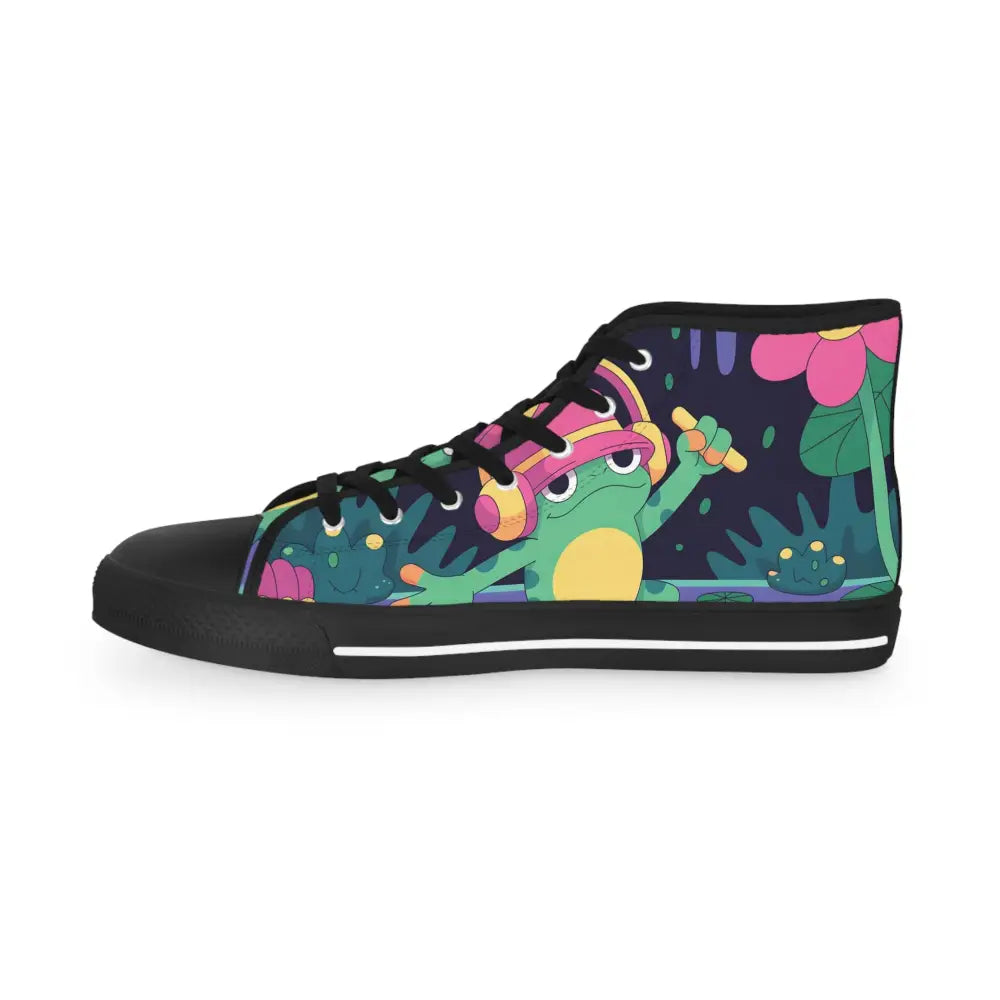 Frog-themed high-top sneaker from PixiOnyx DJ Frog Lilygroove collection
