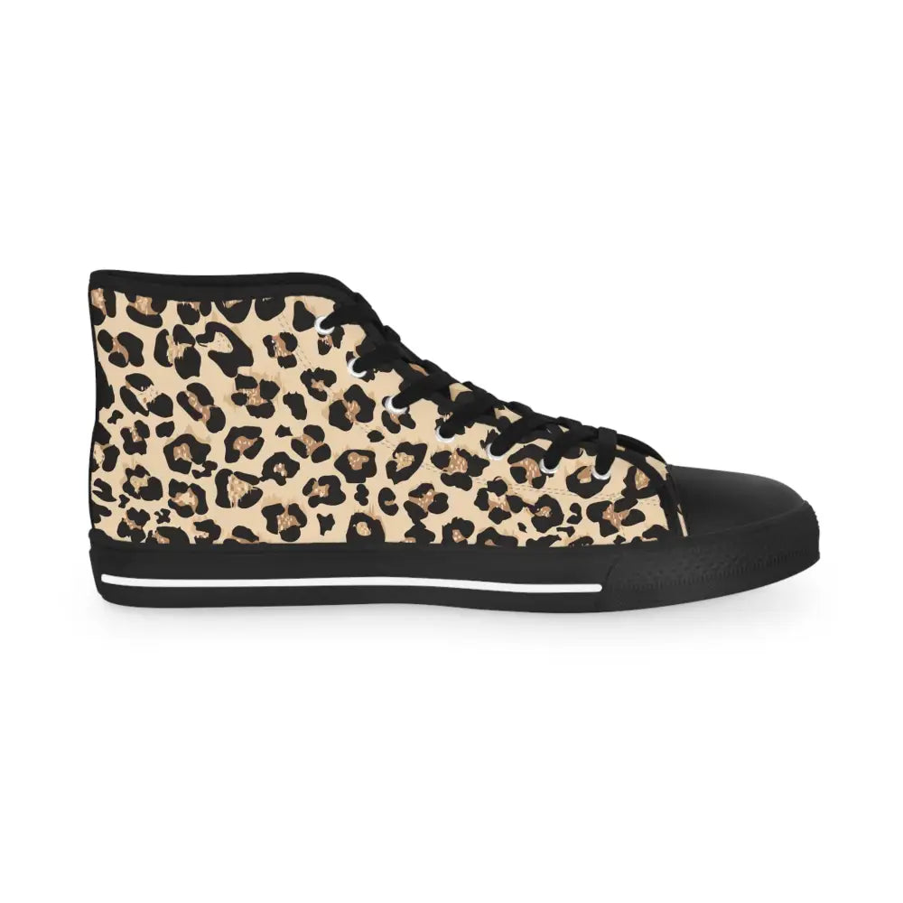 Leopard print high-top sneaker from PixiOnyx Wild Mirage men’s statement footwear collection