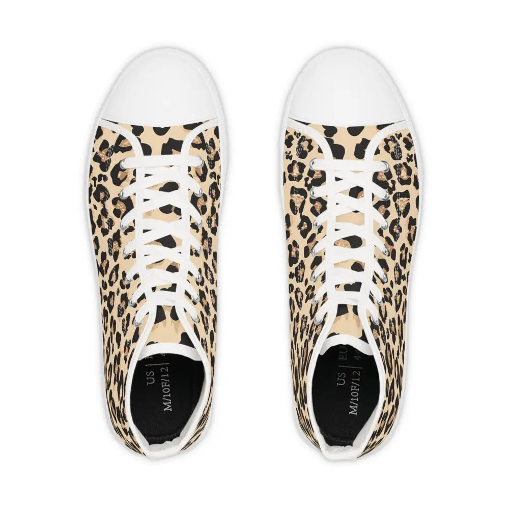 Leopard print high-top sneakers from PixiOnyx Wild Mirage collection