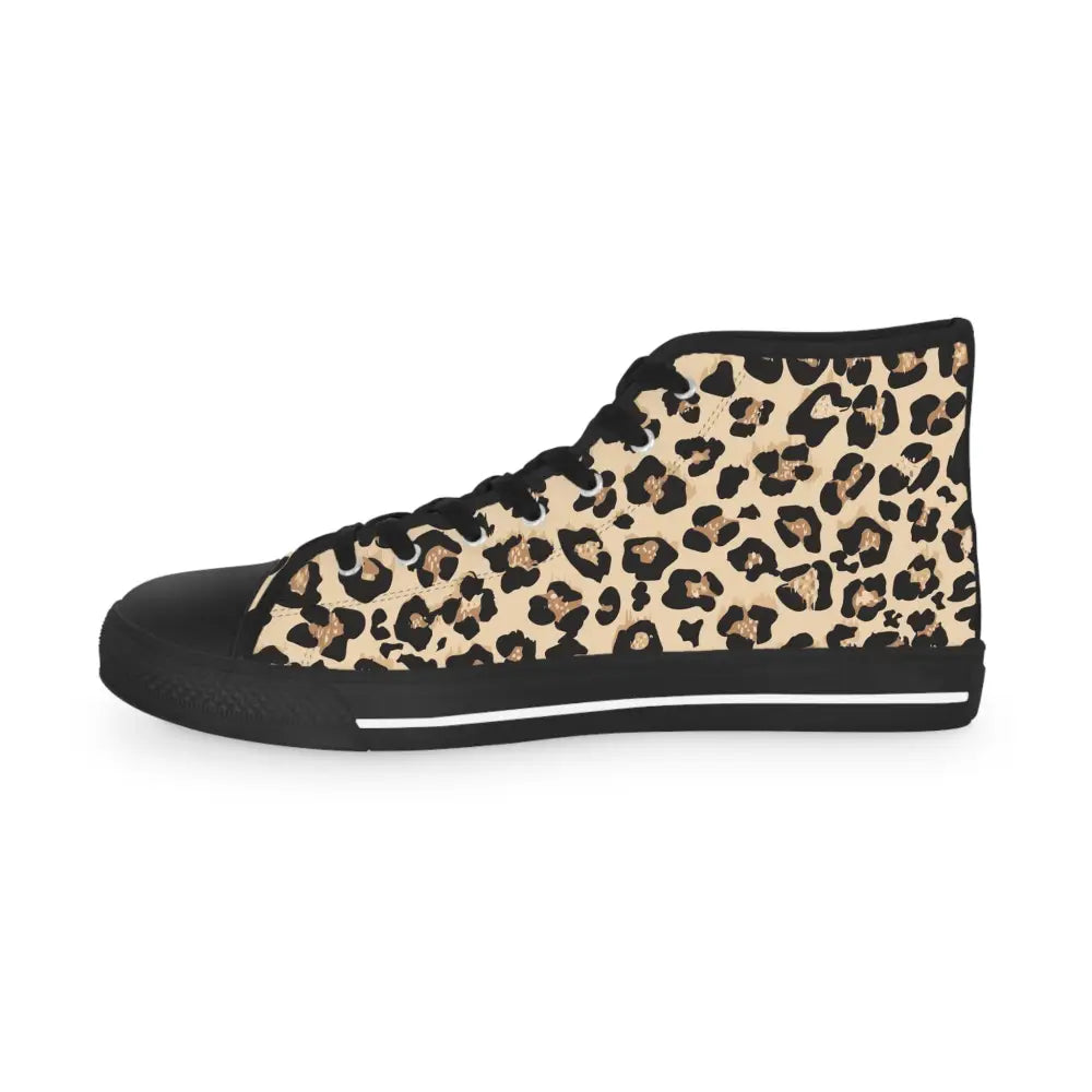 Leopard print high-top sneaker from PixiOnyx Wild Mirage men’s statement footwear collection