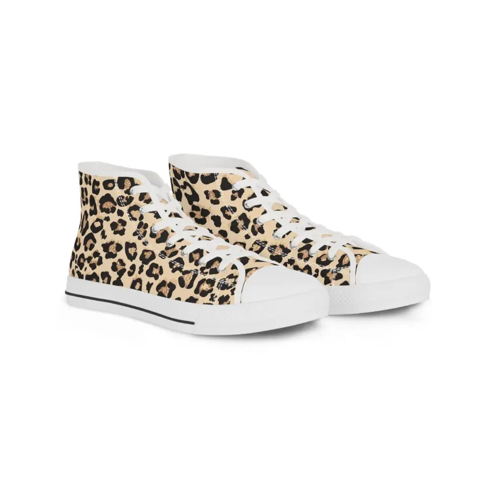 Leopard print high-top sneakers from PixiOnyx Wild Mirage collection for men