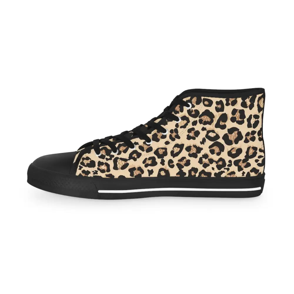 Leopard print high-top sneaker from PixiOnyx Wild Mirage men’s footwear collection