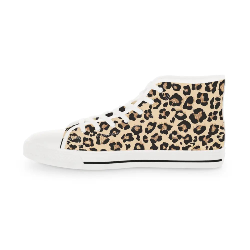 Leopard print high-top sneaker from PixiOnyx Men’s High-Top Sneakers Wild Mirage collection