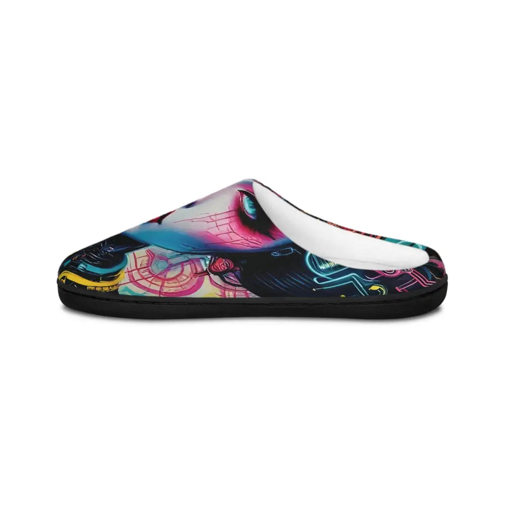 Colorful abstract design slipper from Men’s Indoor Slippers Mech Shrine Geisha collection